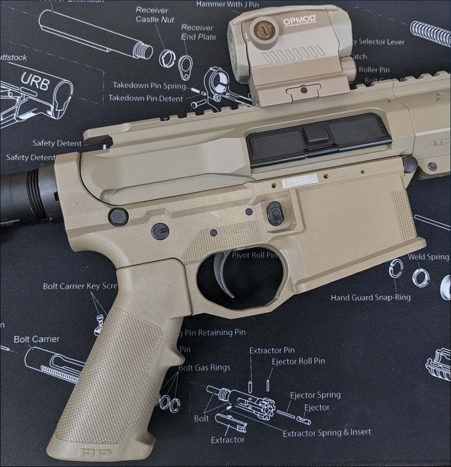 ArmaPolytech AR15 80 Percent Lower With MiliSpec Fit Grip