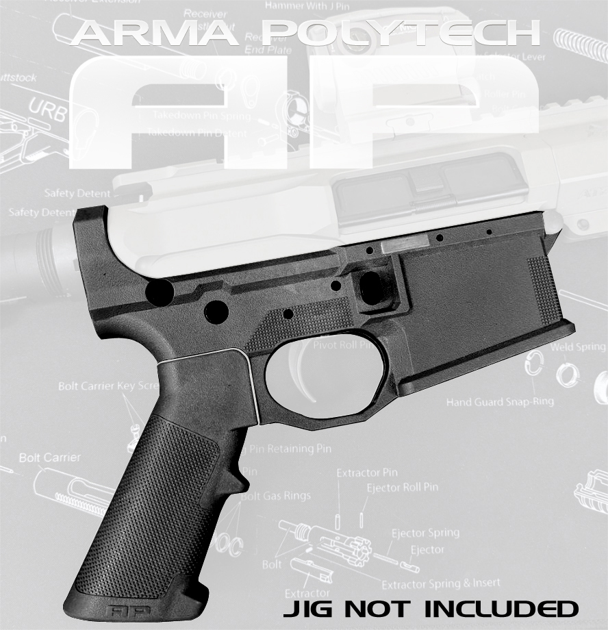 AP15 Lower With Grip - Black