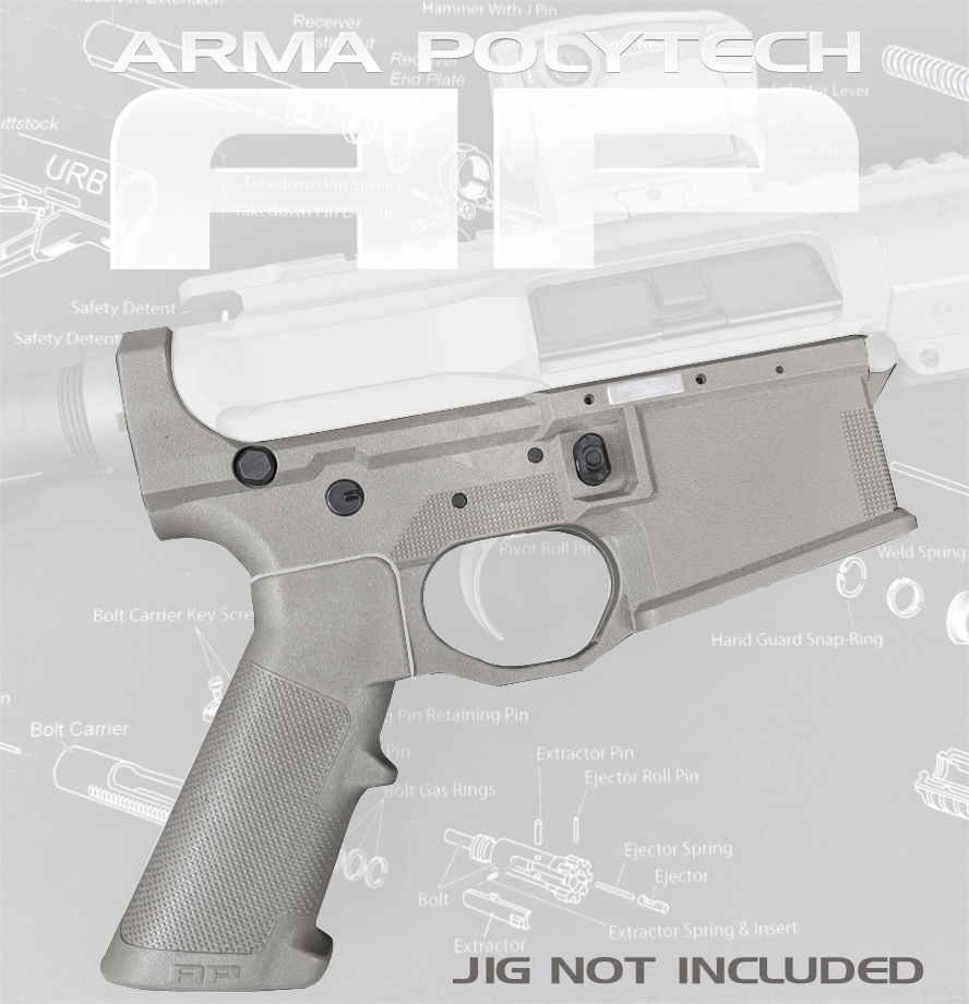 AP15 Lower With Grip - Gray