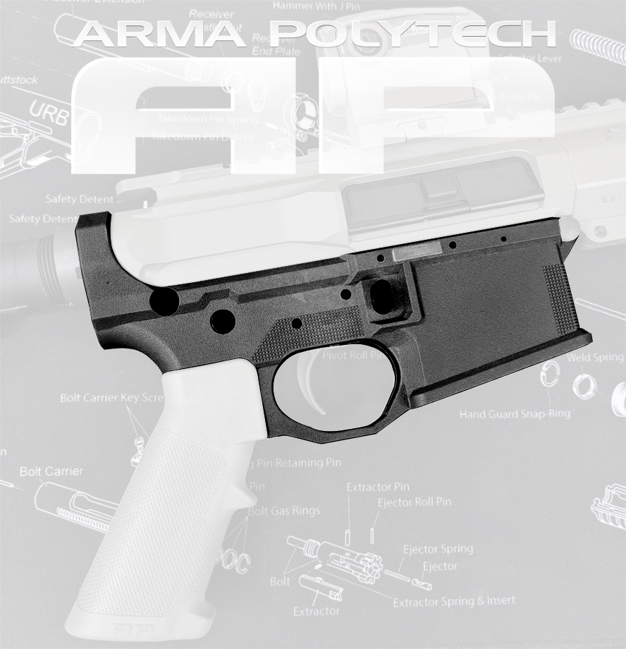 AP15 Lower Without Grip - Black