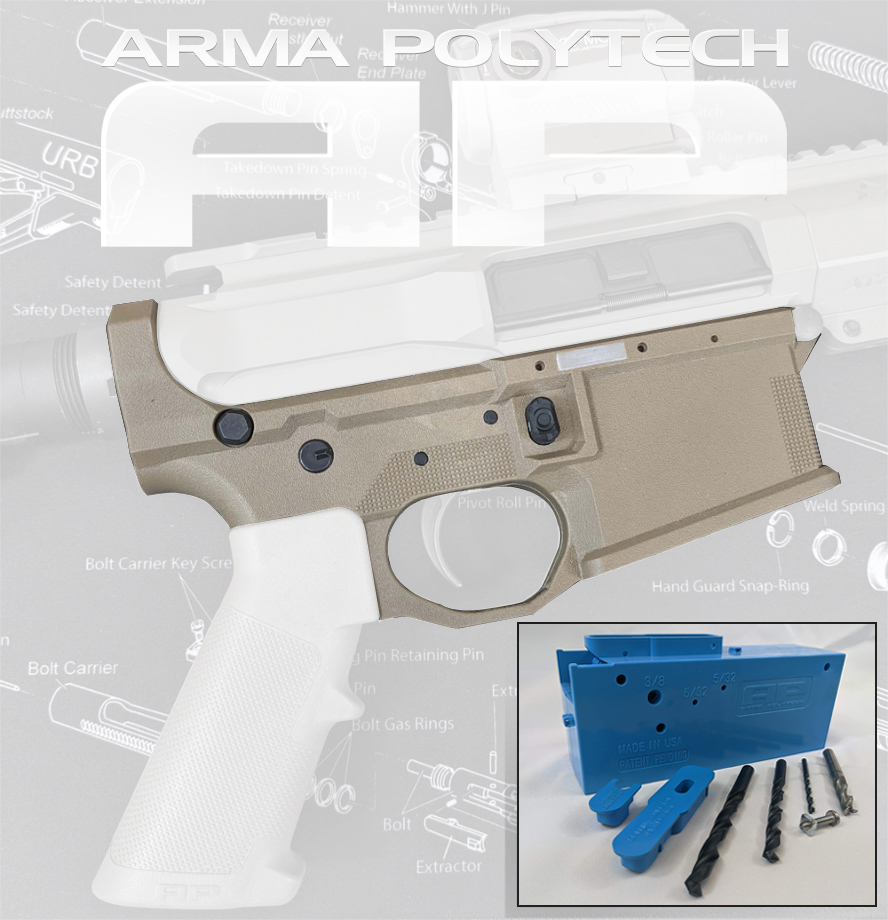 AP15 Lower With Jig - Flat Dark Earth