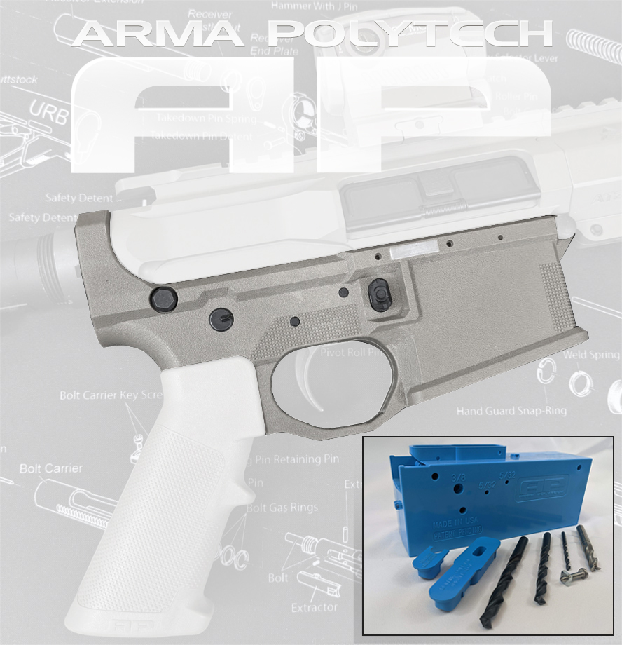 AP15 Lower With Jig - Gray